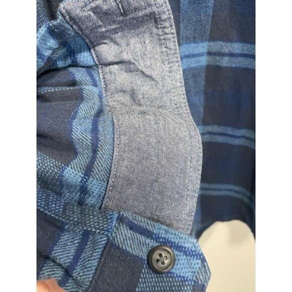 Anchorage Plaid Blue Flannel Button Down Shirt Men's Sz XXL - Picture 9 of 12